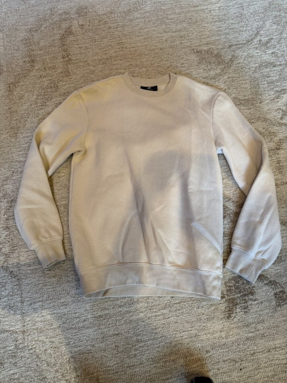 Cream H&M Crewneck Sweatshirt XS NWT